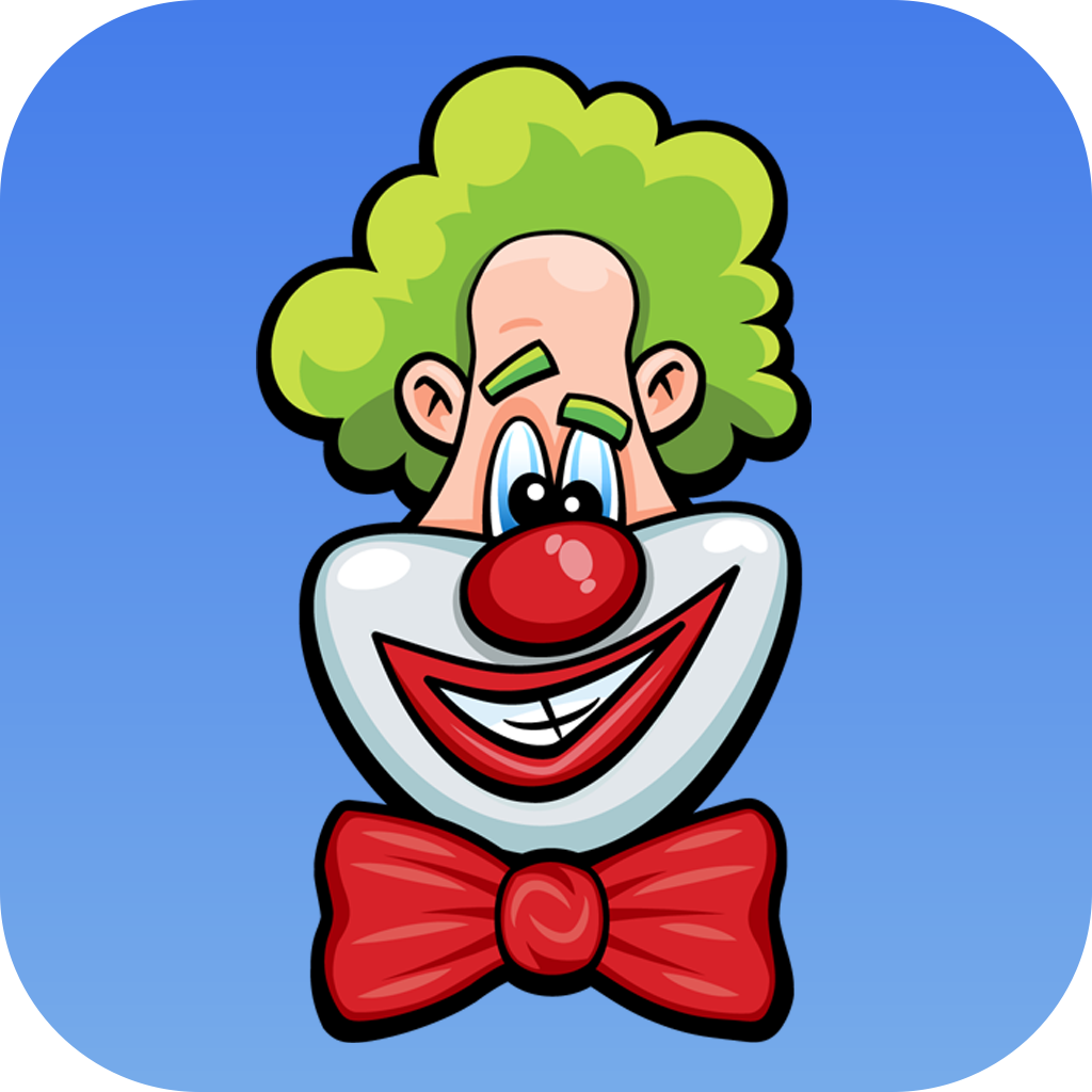 laugh clown professional balloon dodger ios app icon.