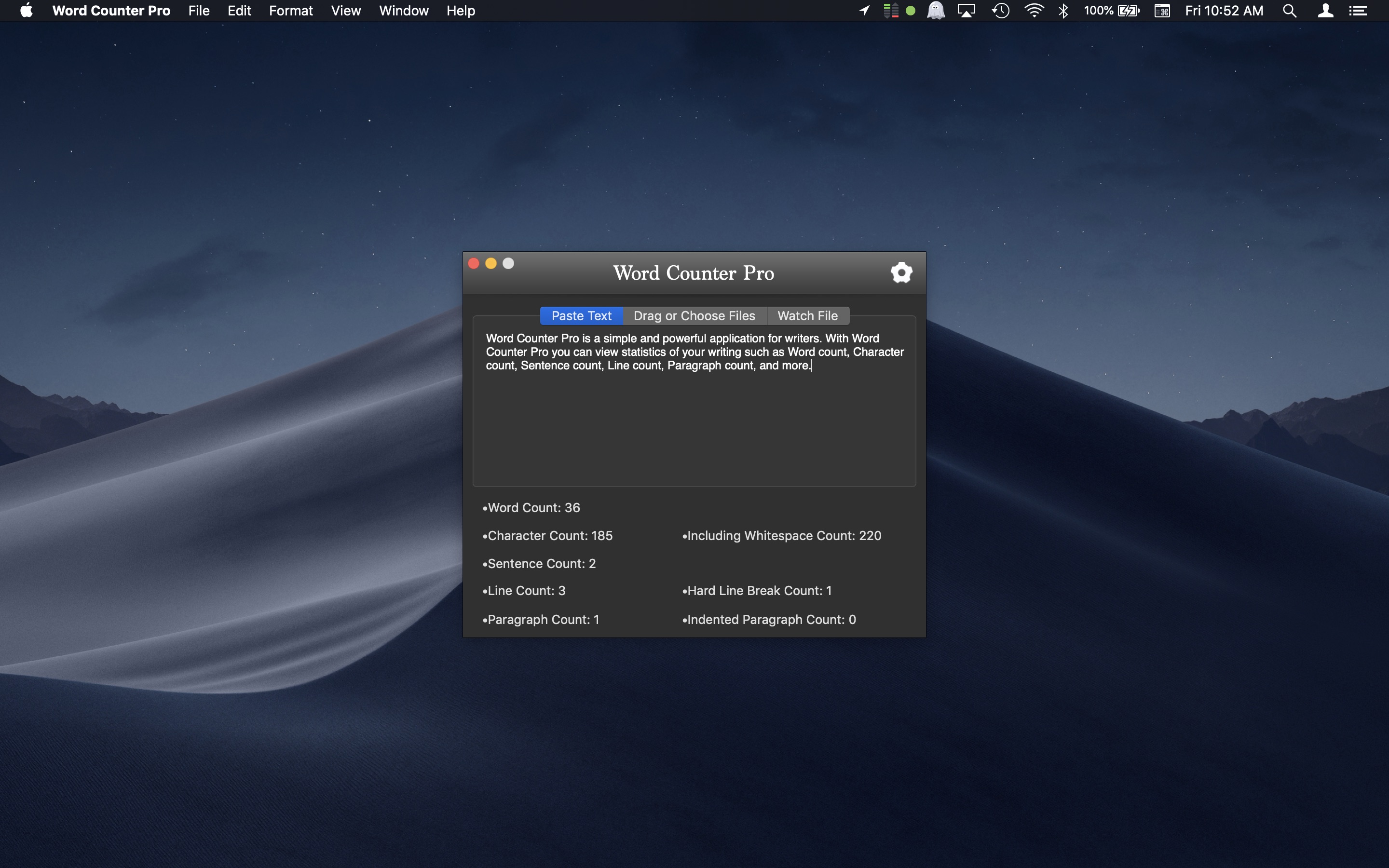Word Counter Pro Offers 14 Day Free Trial Supports Dark Mode Word counter pro offers 14 day free trial supports dark mode